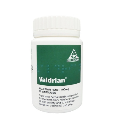 Bio Health Valdrian Valerian Root 400mg 60 caps