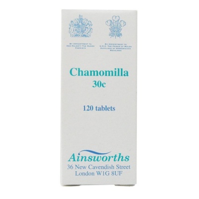 Ainsworths Chamomilla 30c 120 tabs