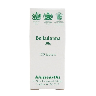 Ainsworths Belladonna 30c 120 tabs