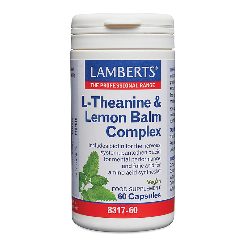 Lamberts L Theanine & Lemon Balm Complex 60 caps