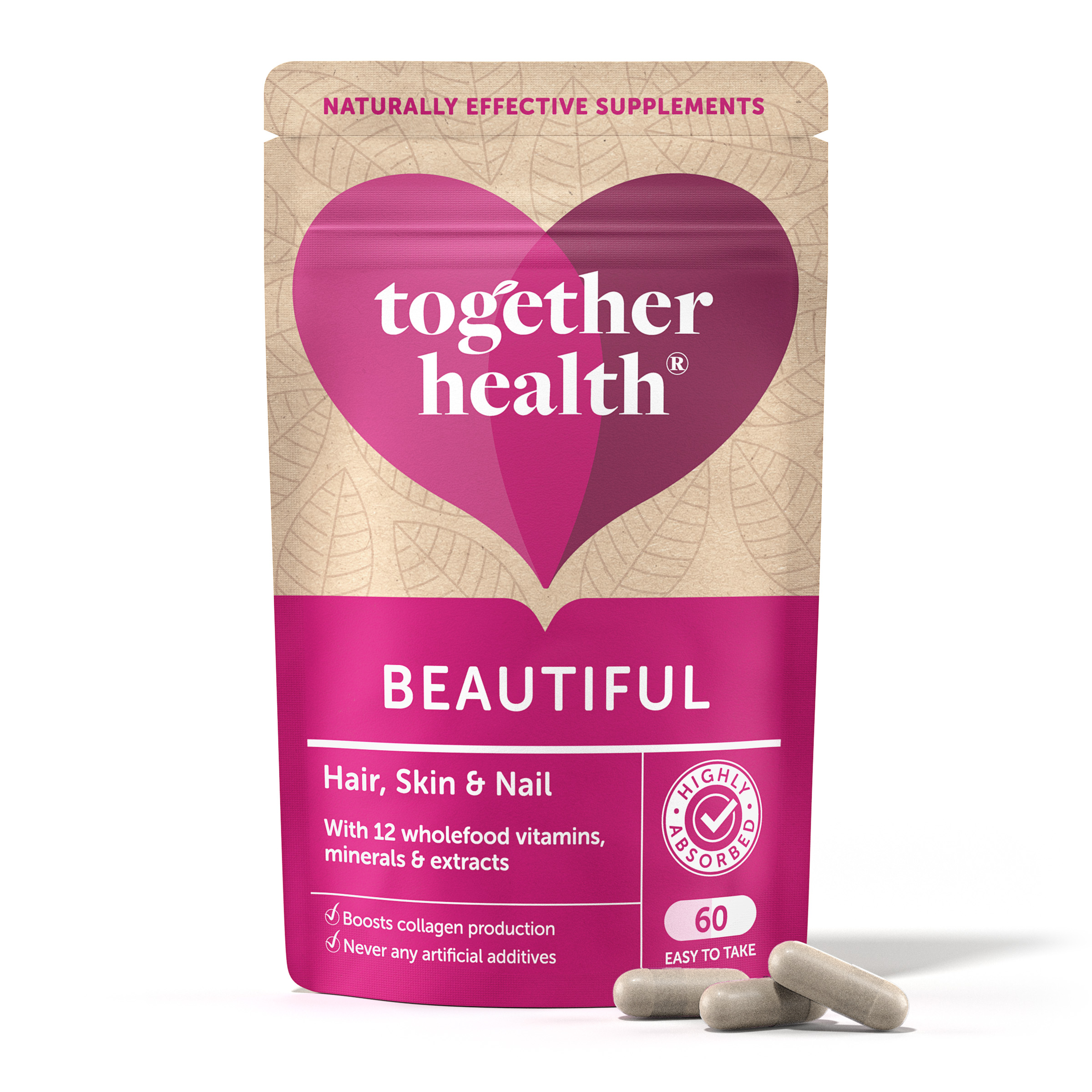 Together Health Beautiful Hair Skin & Nails 60 caps