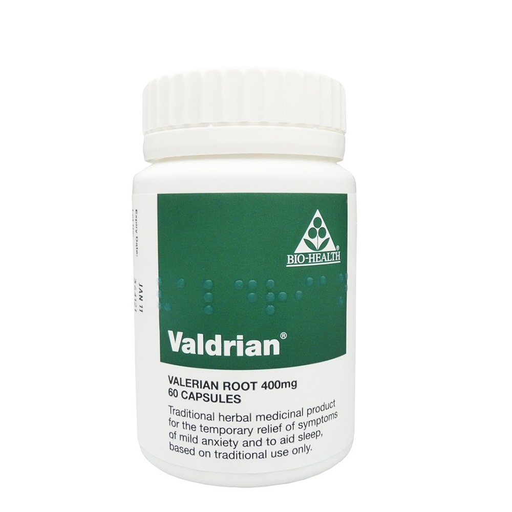 Bio Health Valdrian Valerian Root 400mg 60 caps