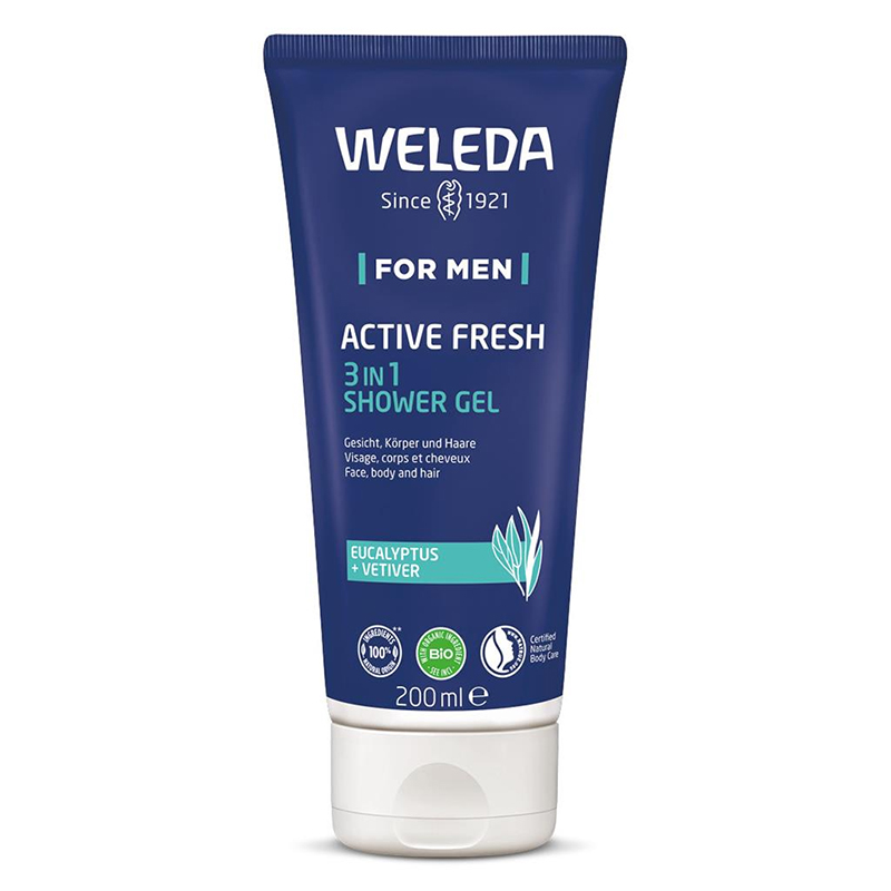 Weleda Mens Active Fresh 3in1 Shower Gel 200ml